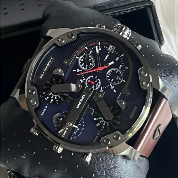 DZ7314 - Diesel Men’s Mr. Daddy 2.0 Brown Leather Watch - Picture 4 of 13